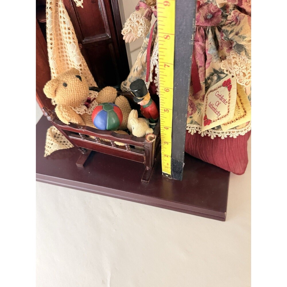 VTG DanDee Collectors Choice Porcelain Doll dressed Authentic Bear Toys Decor - Picture 9 of 16